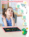 KOKODI 12 Inch LCD Writing Tablet with Anti-Lost Stylus, Erasable Doodle Board Colorful Toddler Drawing Pad, Car Travel School Games Toys for 3 4
