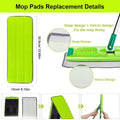 Replacement Microfiber Mop Pads for Libman Rinse 'N Wring Mop and Bucket System, Washable Reusable Wet & Dry Cleaning Refill Head for