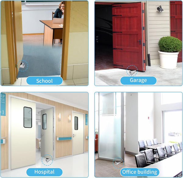 Strongest Adjustable Spring Loaded Large Door Stopper - Heavy Duty Tall Door Stop Wedge Door Stoppers for Bottom of Doors,Tall up to 3 in Doorstop