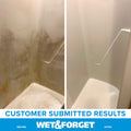Wet & Forget Shower Cleaner Spray Multi-Surface Weekly Application Requires No Scrubbing, Bleach-Free Formula, Ready to Use, Fresh Scent, 3 Months