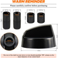 Blutoget 4 Pack Black Universal Control Knobs with 12 Adapters - Compatible for Oven Stove Range - Universal Stove Knobs - Wide Range of Availability