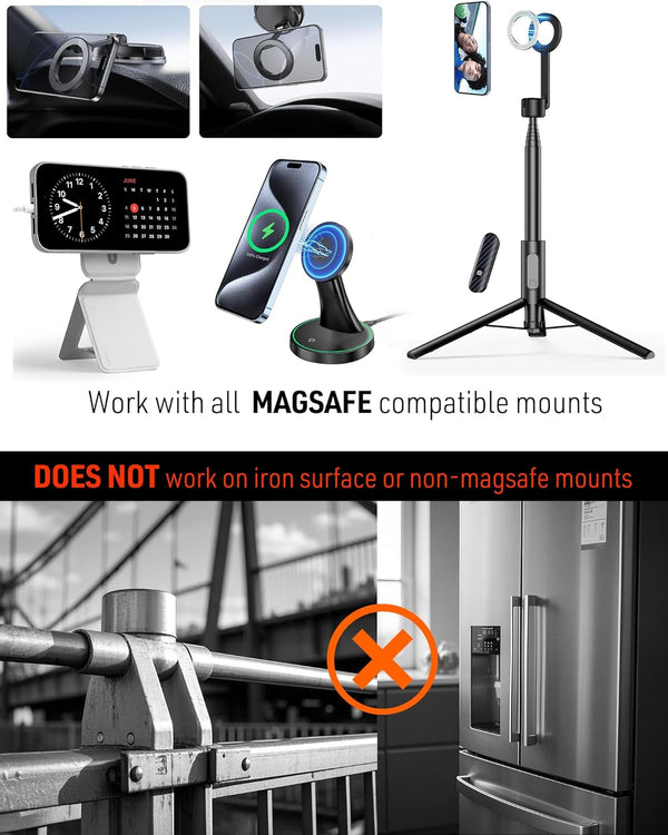 Universal Magnetic Phone Mount Plate,Strong Adhesive Plate for Magnetic Car Mount, Phone Sticker for Iphone 16E and All Smartphones and