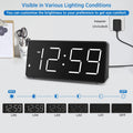 Peakeep Digital Alarm Clock for Bedroom Bedside, Loud Alarm Clock for Heavy Sleepers, Large Big LED Numbers for Seniors, Battery Backup Plug in