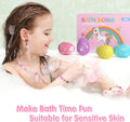 Kids Bath Bombs for Girls with Toys Inside, 12+1 Pack Unicorn Bath Bombs with Surprise Jewelry for Kids, Princess Girls Bathbombs with Mermaid