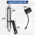 FIXSMITH Grease Gun Coupler, Heavy Duty Strong Quick Release Grease Gun Tips Locking, 10000 PSI High Pressure Locking Grease Gun Tips, Compatible