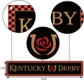 Kentucky Fence Banner Run for the Roses Horse Racing Themed Party Photo Booth Backdrop Outdoor Decoration