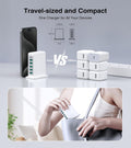 Charging Station for Multiple Devices, 45W 6 Port USB Charger Charging Block with 1 USB-C 5 USB-A Port, Power Strip Plug Charging Multi Travel