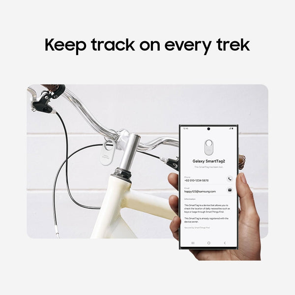 Samsung Galaxy Smarttag2, Bluetooth Tracker, Smart Tag Tracking Device, Item Finder for Keys, Wallet, Luggage, Pets, Use W/ Phones and Tablets