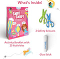 Skillmatics Scissor Skills Activity Book - Snip Snip Unicorns & Princesses, 25 Fun Cutting & Creative Activities for Preschoolers, 2 Child-Safe