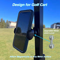 Magnetic Phone Holder Mount for Golf Cart [Upgraded Metal Joint], Magnetic Golf Cart Phone Holder [Big Phones & Thick Cases Friendly] Compatible