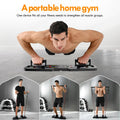 Push up Board,Home Gym,Portable Exercise Equipment,Pilates Bar and 20 Fitness Accessories with Resistance Bands and Ab Roller Wheel,Full Body