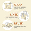 Bee'S Wrap Beeswax Wraps for Food - Garden Party 3 Pack (S, M, L) Made in USA Reusable & Organic Food Wraps, Sandwich Wrap & Bowl Covers -