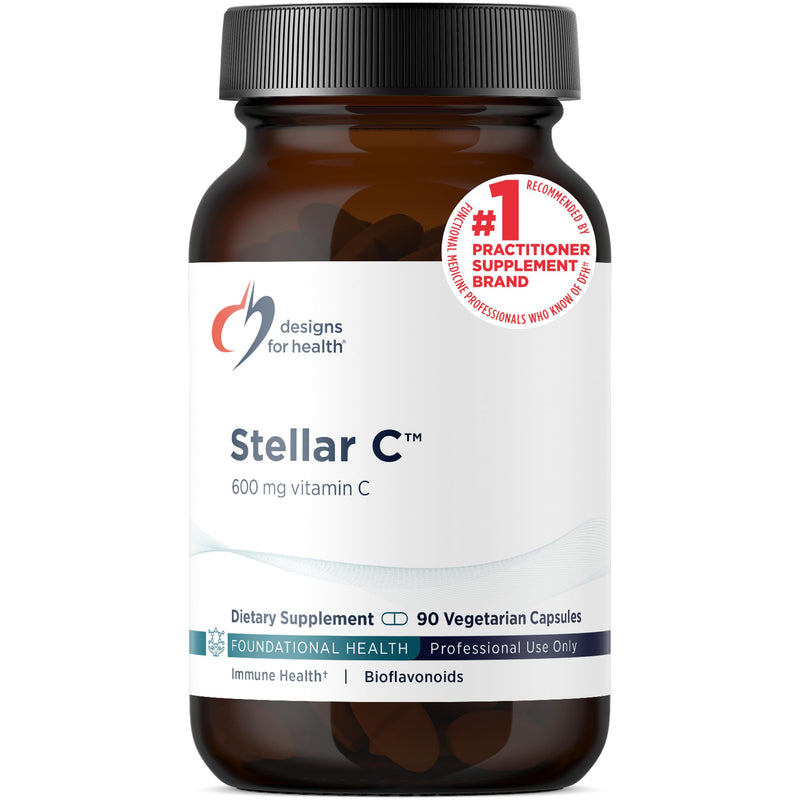 Designs for Health Stellar Vitamin C + Quercetin Supplements - Citrus Bioflavonoids + Quercetin with Vitamin C and Zinc for Enhanced Immune