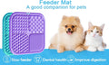 Lesipee Licking Mat for Dogs & Cats 2 Pack, Slow Feeder Lick Pat, Anxiety Relief Dog Toys Feeding Mat for Butter Yogurt Peanut, Pets Supplies