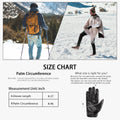 Long Keeper Men Leather Touchscreen Gloves Winter Driving Warm Wrist Gloves
