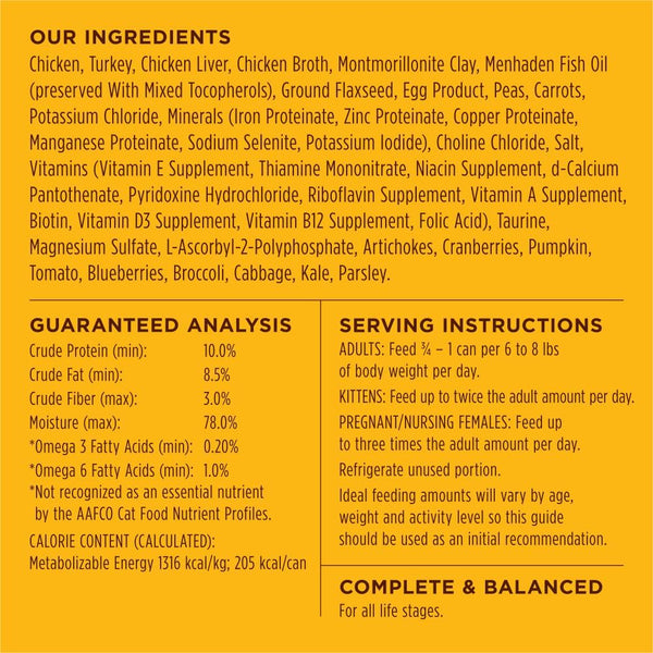 Instinct Original Grain Free Real Chicken Recipe Natural Wet Canned Cat Food, 5.5 Ounce (Pack of 12)