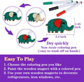 Worgree DIY Wooden Magnets, 36 Pcs Wooden Art Craft Supplies Painting Kit for Kids Party Favors for Boys Girls Ages 4-8 8-12 Birthday Easter