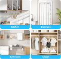 AIZESI 3Pcs White Spring Tension Rond Short Curtain Rods Small Curtain Tension Rods 16 to 28 Inch Adjustable Curtain Rod Tension Extendable Spring