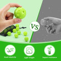 Plastic Golf Balls Practice Limited Flight Golf Training Ball Hollow Swing Practice Indoor Golf Balls with Mesh Drawstring Bag for Backyard