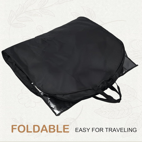 43" Garment Bags for Travel and Storage, Travel Suit Bags for Men Women with 2 Clear Pockets, Storage Bags for Clothes, Suits, Shirts, Coats