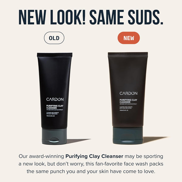 Cardon Men'S Deep Pore Cleaning Clay Face Wash, 4X Better than Charcoal, Oily, Acne-Prone Skin | Korean Premium Skin Care | Remove Face Oil &