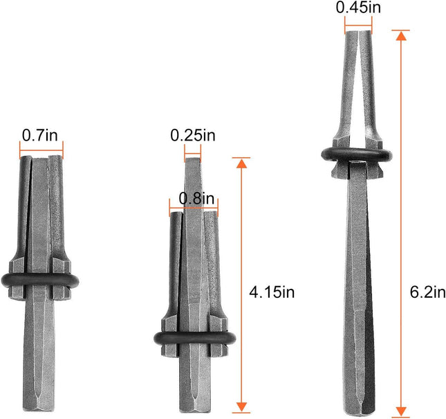5 Packs of Heavy Duty Wedge and Feather Shims, Abuff 3/4 Inch Plug Shim and Wedge Concrete Rock Stone Splitter Hand Tool