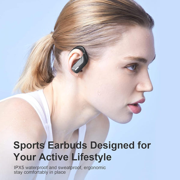 T16 Wireless Earbuds, Bluetooth Bluetooth Headphones 48Hrs Long Battery Life with LED Power Display In-Ear Earhooks Headphone Stereo Wireless