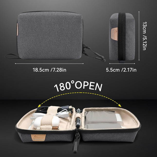 Cable Organizer Electronics Organizer for Travel Essentials Electronics Accessories Case Cords Chargers Power Bank USB E