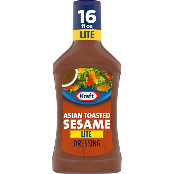 Kraft Reduced Fat Asian Toasted Sesame Dressing, 16 Fl Oz Bottle