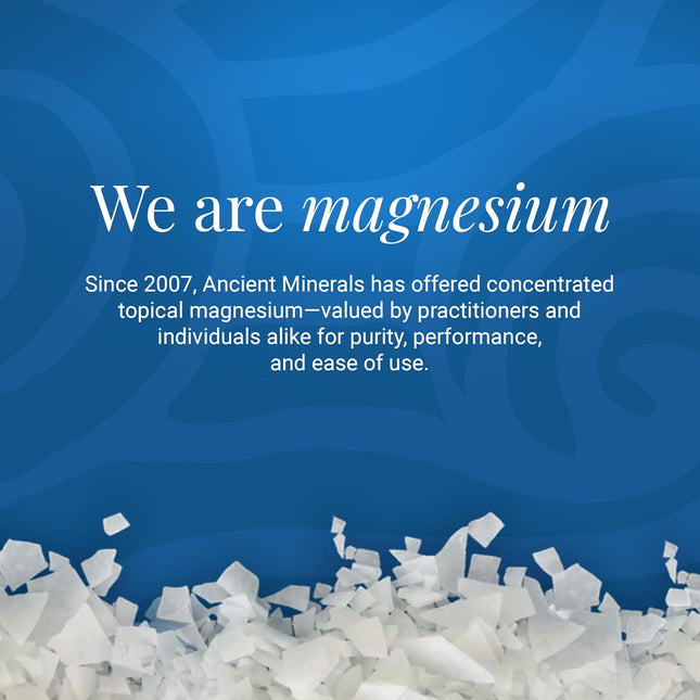 Ancient Minerals Magnesium Bath Flakes Ultra with Optimsm - Resealable Magnesium Bag of Zechstein Chloride Alternative t