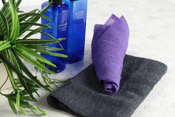 Extra Rough, Exfoliating Washcloth [Made in Japan] Exfoliating Towel Special Texture Makes Fluffy Foam Lather, Back Scrubber, Dead Skin Cell