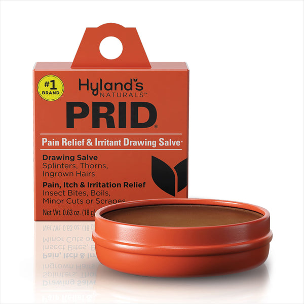 Hyland'S PRID Drawing Salve, Topical Skin Irritation Relief, for Splinters, Thorns, Ingrown Hairs, Itch Relief for Bug Bites, Boils, Minor Cuts