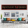 Kentucky Fence Banner Run for the Roses Horse Racing Themed Party Photo Booth Backdrop Outdoor Decoration