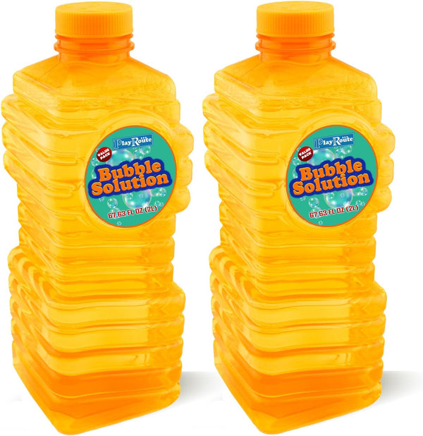 Bubble Solution | Bubbles Refill Solution 4L/136Oz. | 2-Pack Ready to Use Solution for Bubble Machines & Other Bubble Blower Toys for Toddlers &