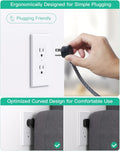 Cruise Ship Essentials - Mifaso Power Strip with USB, Mountable Flat Plug Power Strip with 3 Outlets 4 USB Ports(Smart 3.1A), 5Ft Braided