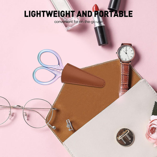 Personal Care Professional Beauty Tools (pink) Small scissors Facial hair removal and ear, nose and eyebrow, beard trimming Stainless steel fine