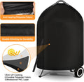 Icover Grill Cover for Weber 22 Inch Charcoal Kettle- Heavy Duty Waterproof BBQ Cover for Weber Char-Broil 22 Inch Charcoal Kettle Grills