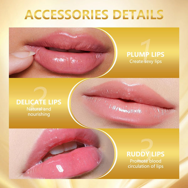 2PCS Transferproof Color Changing Lipstick, Color Changing Lipstick Gold Foil for Women, Moisturizing Glossy Shine Lip Gloss, Deep Nourishment