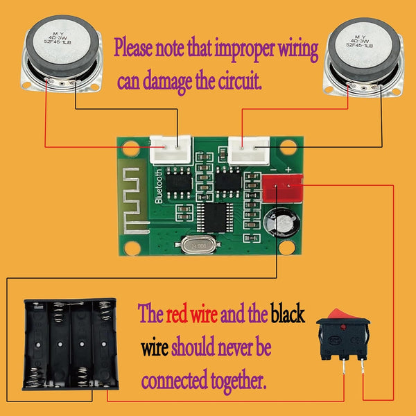 DIY Bluetooth Speaker Box Kit Electronic Sound Amplifier - Build Your Own Portable Wood Case Bluetooth Speaker Sound - Science Experiment and STEM