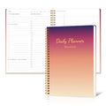 DOURA Undated Daily Planner with Hourly Schedule - Aesthetic Spiral To do List Notepad to Easily Organize Your Work Tasks and Appointments -