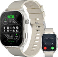 Smart Watch for Men Women with 2.1" HD Screen Military Watches, Call & Text for Android Ios, Heart Rate & Activity Tracker, IP68 Waterproof, 100