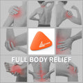 LEZER Trigger Massage Point, Manual Massage Ball, Hip Hook, Muscle Knot Release Tool, Deep Tissue Relief, Hip Flexor Iliacus Back Psoas Hand Foot Myofascial, Physical Therapy, 2.9 Inｘ2.1 In（Orange）