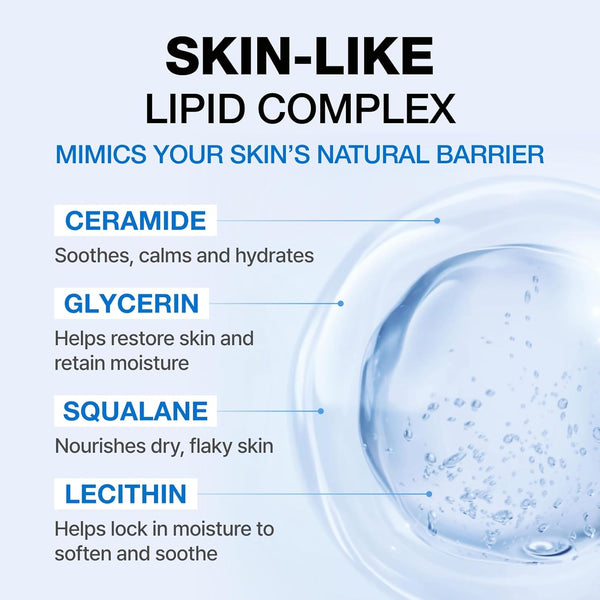 Physiogel Face and Body Lotion, Korean Skin Care, Provides 72 Hrs of Hydration for Dry Sensitive Skin, Fragrance-Free, Non-Comedogenic,