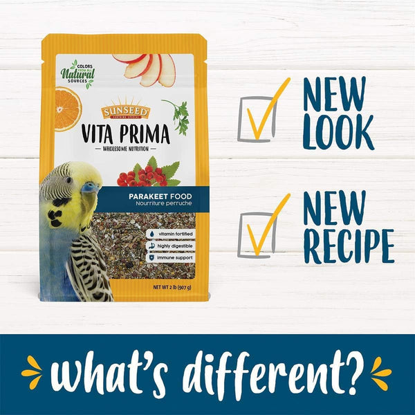 Sunseed Vita Prima Wholesome Nutrition Cockatiel & Lovebird Food, 3 LBS