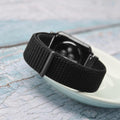 WOCCI 22Mm Adjustable Nylon Watch Band, Quick Release Sport Loop Strap (Black)