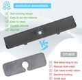 Derlights 30 Inch Sink Splash Guard Mat,Silicone Faucet Handle Drip Catcher Tray, Longer Silicone Sink Mat for Kitchenbathroom, Drip Protector