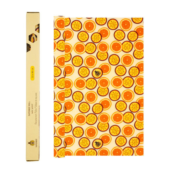 SUPERBEE Beeswax Wrap XL - Reusable Wrap for Food, Sandwiches, Cheese & Veggies - Passion