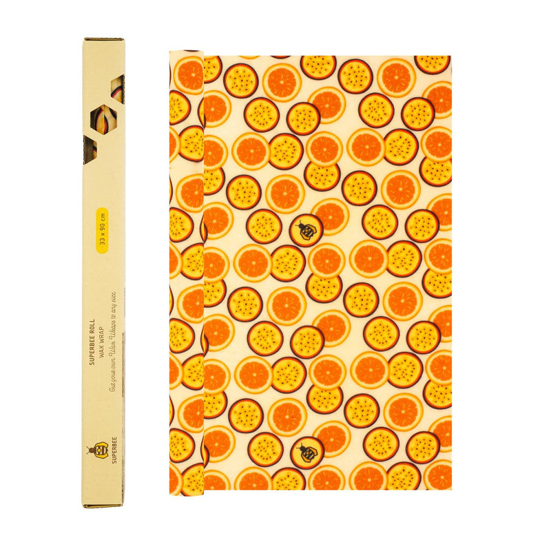 SUPERBEE Beeswax Wrap XL - Reusable Wrap for Food, Sandwiches, Cheese & Veggies - Passion