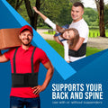 Nyortho Back Brace Women & Men - Medium -30"-34"- Relieves Pain - Support Suspenders - Osteoporosis - Maximum Posture Spine Support - Hook Loop - Mens
