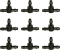 50 Pcs Drip Irrigation Universal Connector 1/4 Inch Barbed Tee Tubing